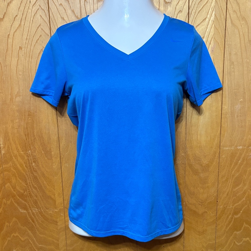 Nike Women's Bright Blue V-Neck Tee